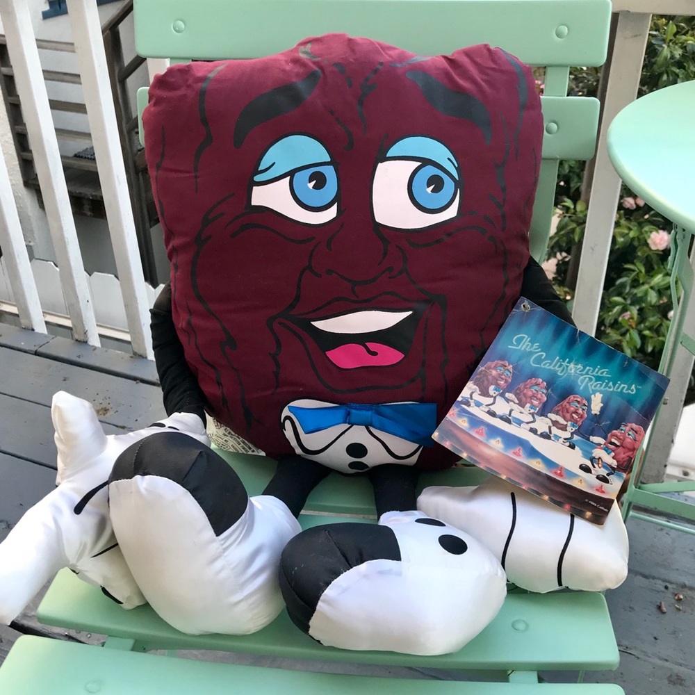 California Raisin 1988 Pillow People Star with Tag